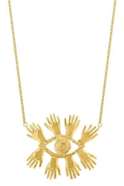 Sophie Simone Designs Women's Gold Necklace Abre Los Ojos