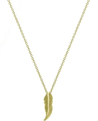 Sophie Simone Designs Women's Gold Necklace Feather