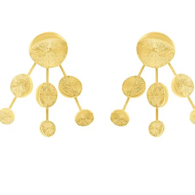 Sophie Simone Designs Women's Gold Sputnik Earrings
