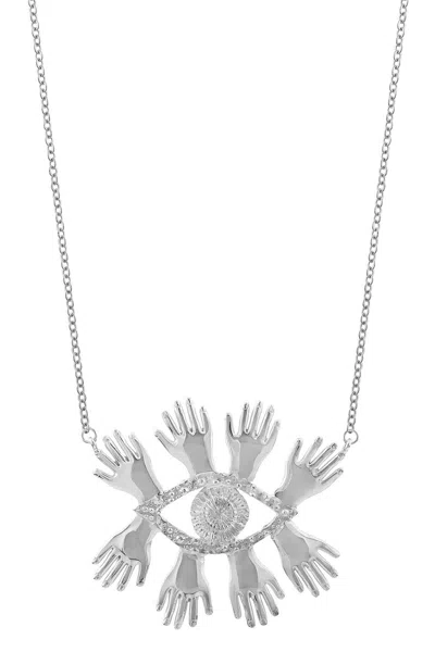 Sophie Simone Designs Women's Necklace Abre Los Ojos - Silver