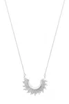 Sophie Simone Designs Women's Necklace Rising Moon Large - Silver In Silver