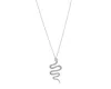 Sophie Simone Designs Women's Necklace Serpentine Wavy - Silver In Silver