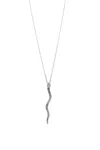 Sophie Simone Designs Women's Necklace Small Serpentine - Silver In Silver