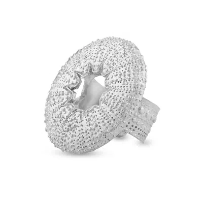 Sophie Simone Designs Women's Ring Sea Urchin Large - Silver