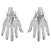 Sophie Simone Designs Women's Silver Earrings Frida & Diego Hands In Silver