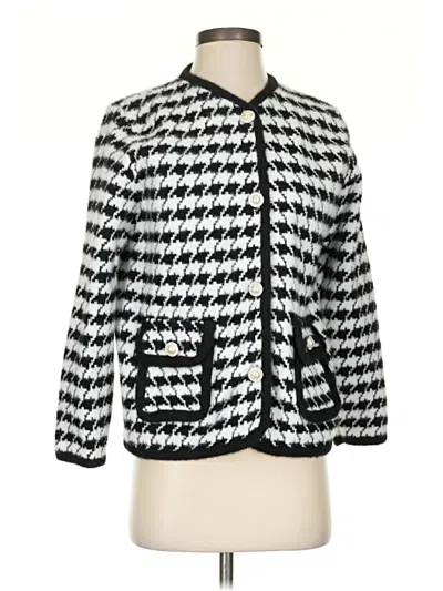 Pre-owned Sophie Snowflake Cardigan Sweater In Silver