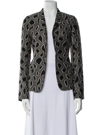 Pre-owned Sophie Theallet Printed Evening Jacket In Blue