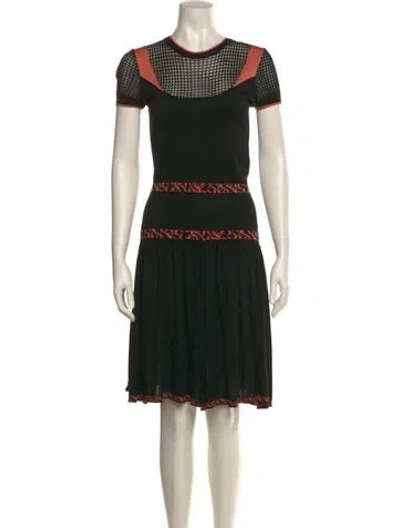 Pre-owned Sophie Theallet Silk Knee-length Dress In Black