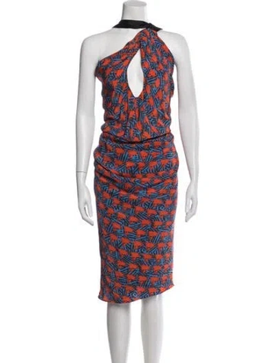 Pre-owned Sophie Theallet Silk Knee-length Dress In Red