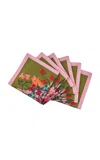 Sophie Williamson Design Blumen Set-of-six Cotton Napkins