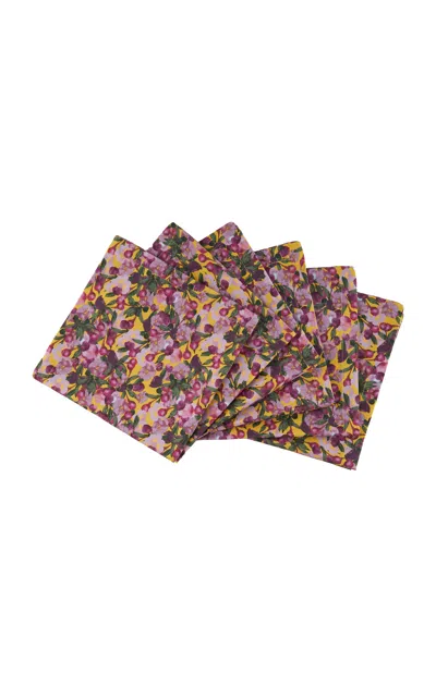 Sophie Williamson Design Cotton Napkins In Multi