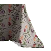Sophie Williamson Design Extra Large Tablecloth In Oversize Bold Flower Print On Light Grey In Multi