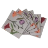 Sophie Williamson Design Picnic On The Meadow Set-of-six Cotton Napkins In Gray