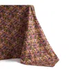 Sophie Williamson Design Pink / Green Square Tablecloth In Romantic Pink Cherry Blossom Flower Print On Yellow In Multi