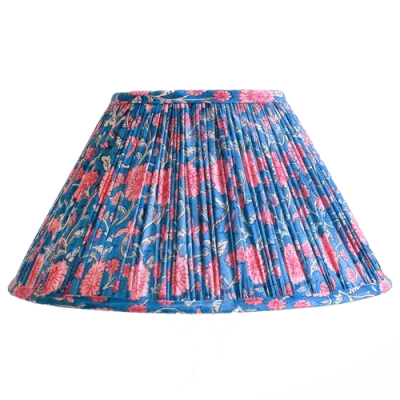 Sophie Williamson Design Pleated Lampshade Ella In Blue