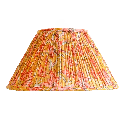 Sophie Williamson Design Pleated Lampshade Lucinda In Orange