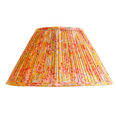 Sophie Williamson Design Pleated Lampshade Lucinda In Orange
