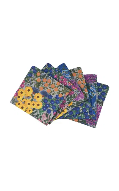 Sophie Williamson Design Pré Fleuri Set-of-six Cotton Napkins