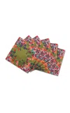 Sophie Williamson Design Set-of-six Cotton Napkins In Multi