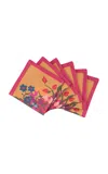 Sophie Williamson Design Set-of-six Cotton Napkins In Multi