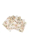 Sophie Williamson Design Set-of-six Linen Napkins In Multi