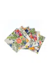Sophie Williamson Design Set-of-six Linen Napkins In Multi
