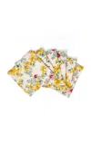 Sophie Williamson Design Set-of-six Linen Napkins In Multi