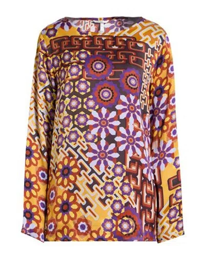 Sophie Woman Top Purple Size 14 Viscose In Multi