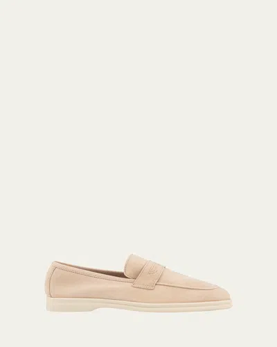 Sophique Essenzia Suede Loafers In Neutral