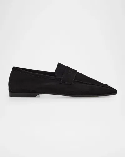 Sophique Essenziale Leather Penny Loafers In Black