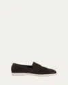 Sophique Essenziale Suede Penny Loafers In Brown