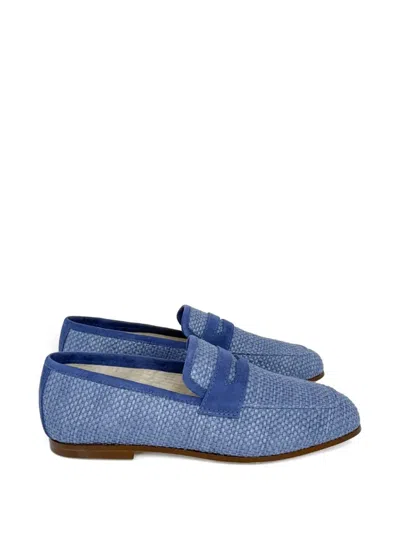 Sophique Essenziale Woven Loafers In Blue