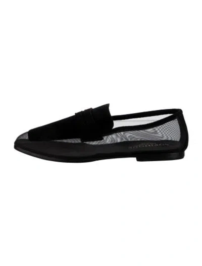 Pre-owned Sophique Mesh Loafers In Black