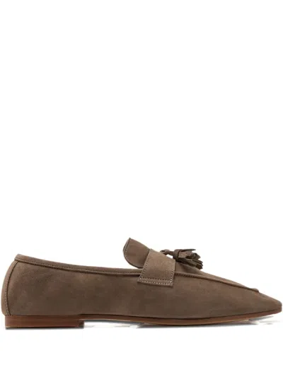 Sophique Milano Tassel-embellished Loafers In Brown