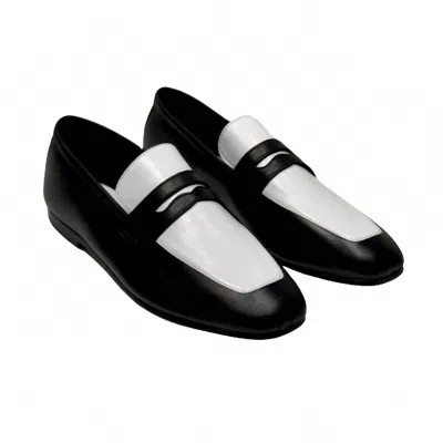 Sophique Milano Women's Essenziale Loafers In Black/white In Multi