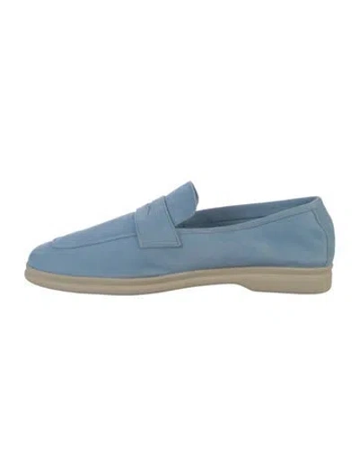 Pre-owned Sophique Suede Loafers In Blue