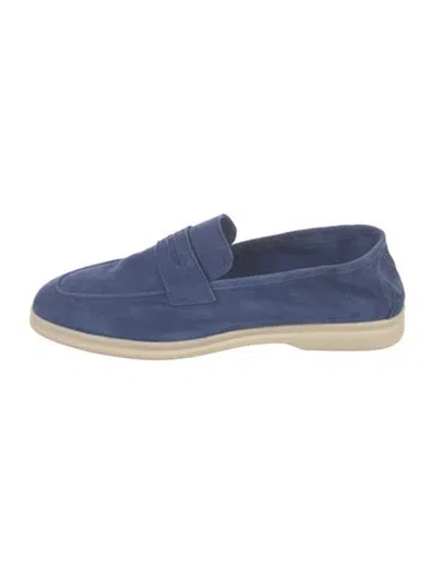 Pre-owned Sophique Suede Loafers In Blue