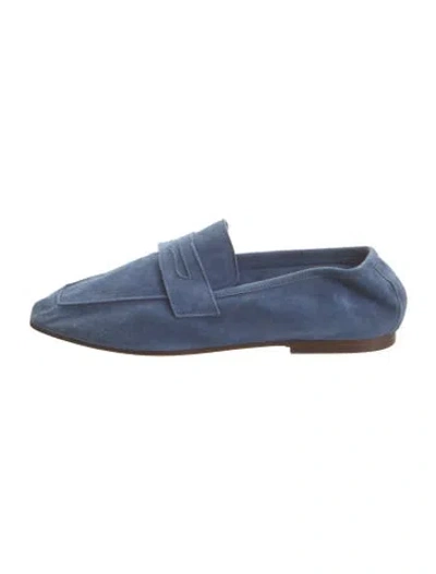 Pre-owned Sophique Suede Loafers In Blue