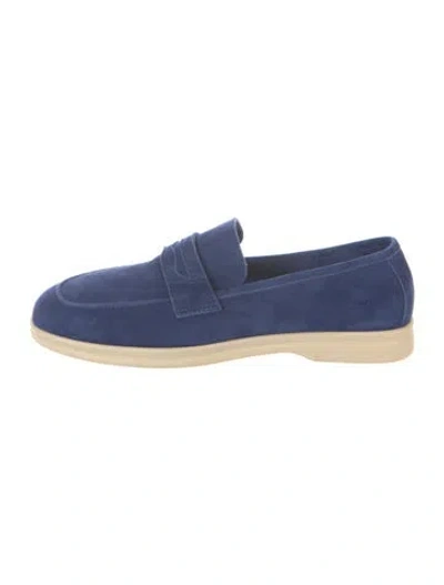 Pre-owned Sophique Suede Loafers In Blue