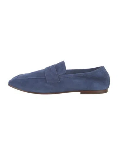 Pre-owned Sophique Suede Loafers In Blue