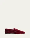 Sophique Velvet Penny Loafers In Multi