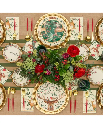 SOPHISTIPLATE SOPHISTIPLATE CHRISTMAS FOREST 88PC TABLE SETTING - SERVICE FOR 16