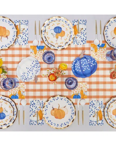 Sophistiplate Harvest Blues 112pc Table Setting: Service For 16