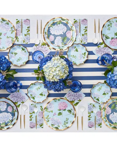 Sophistiplate Hydrangea 88pc Table Setting - Service For 16 In Blue