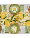 Sophistiplate Lemon & Stem 88 Pc Table Setting - Service For 16 In Yellow