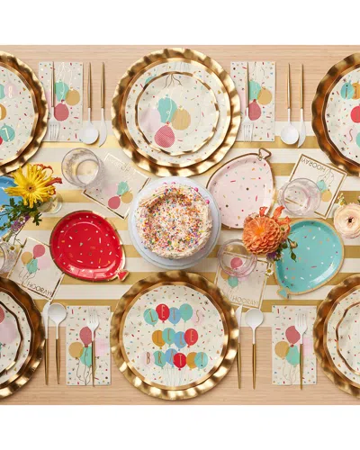 Sophistiplate Let's Celebrate 88pc Table Setting - Service For 16 In Animal Print