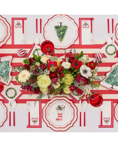 SOPHISTIPLATE SOPHISTIPLATE MERRY & BRIGHT 88PC TABLE SETTING - SERVICE FOR 16