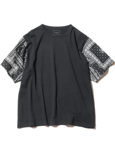Sophnet Bandana-print T-shirt In 黑色