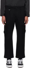 Sophnet Black Gusset Cargo Pants In Black