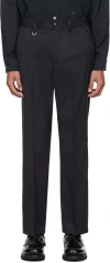 Sophnet Gray Standard Easy Trousers In Charcoal Gray